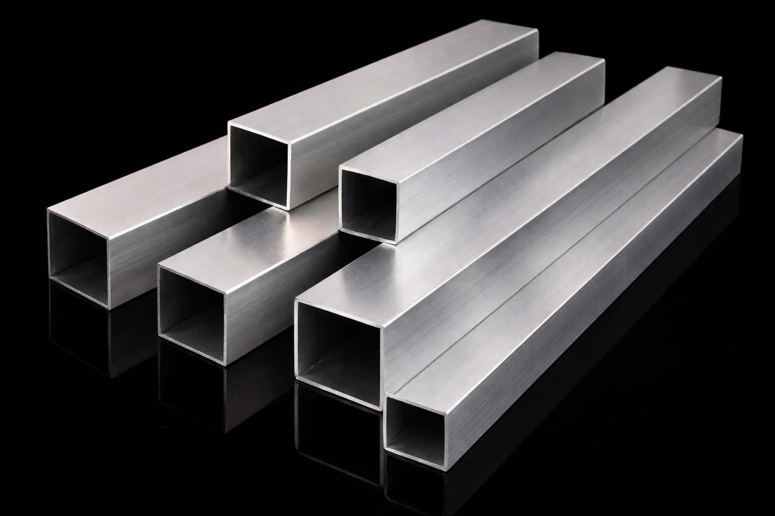 High strength aluminium square tube supplied in India by Overseas Aluminium Alloys LLP